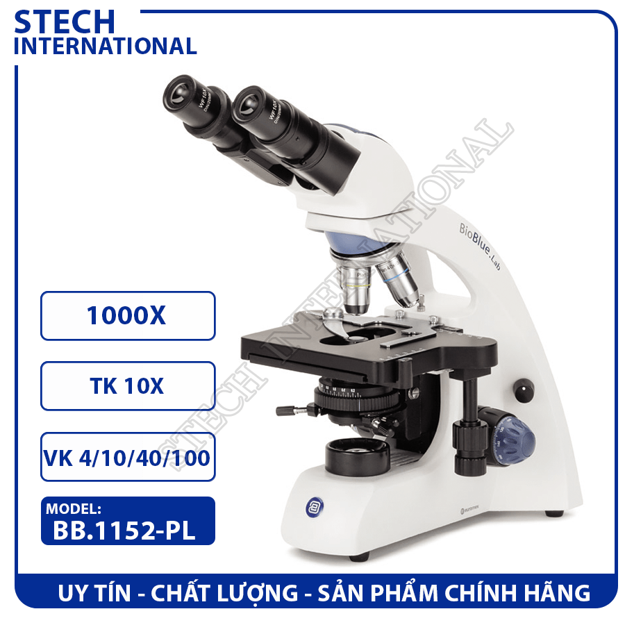 Kính hiển vi sinh học 2 mắt Euromex Hà Lan BB.1152-PL