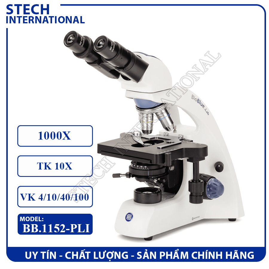 Kính hiển vi sinh học 2 mắt Euromex Hà Lan BB.1152