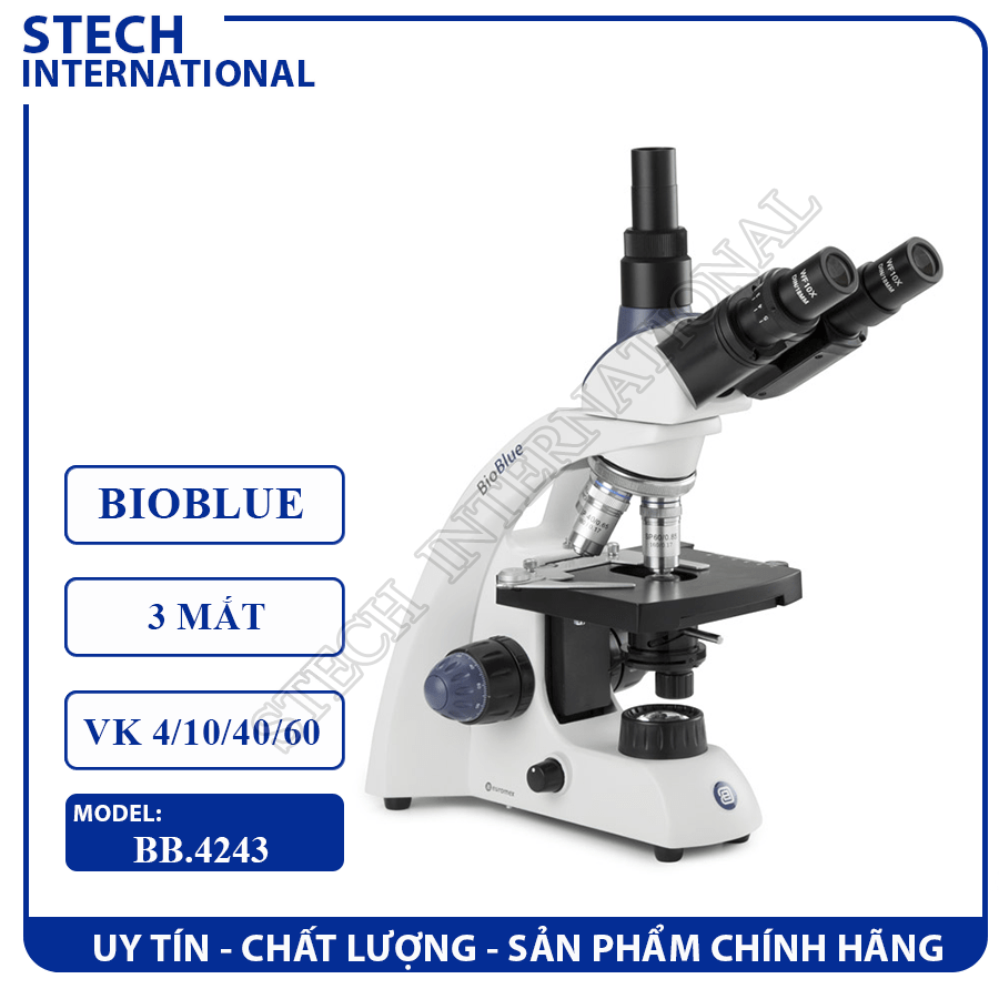 Kính hiển vi sinh học 600X BioBlue Euromex Hà Lan BB.4243