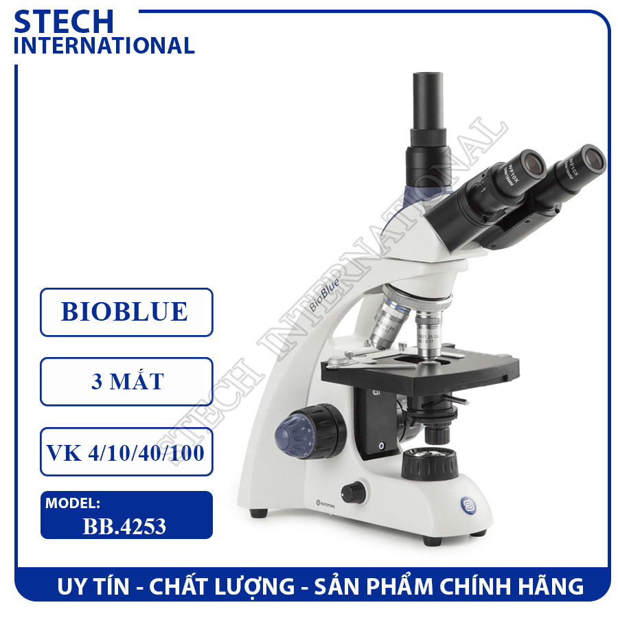 Kính hiển vi sinh học 600X BioBlue Euromex Hà Lan BB.4253