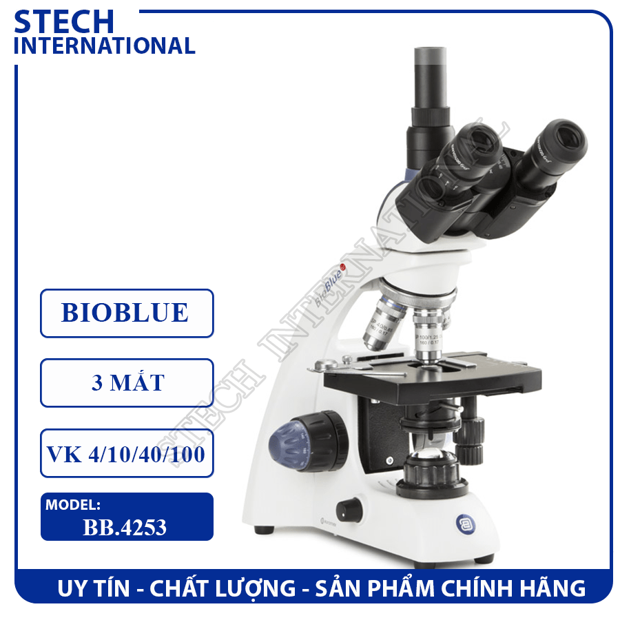Kính hiển vi sinh học 600X BioBlue Euromex Hà Lan BB.4253-E