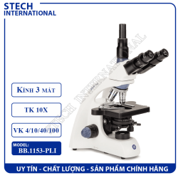 Kính hiển vi sinh học 3 mắt Euromex Hà Lan BB.1153-PLi